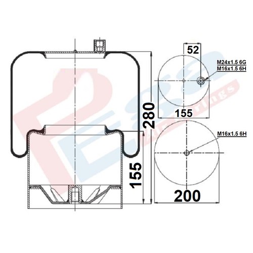 Soffietto aria mercedes actros - aria,